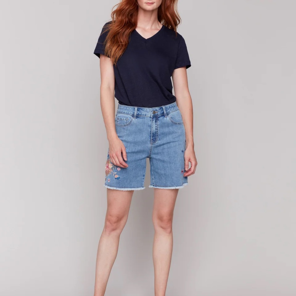 Women's Blue Denim Shorts
